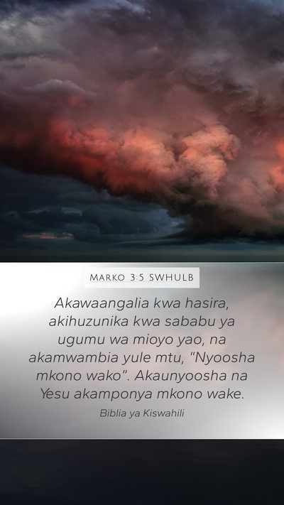 Marko 3:5 SWHULB Bible Verse Image