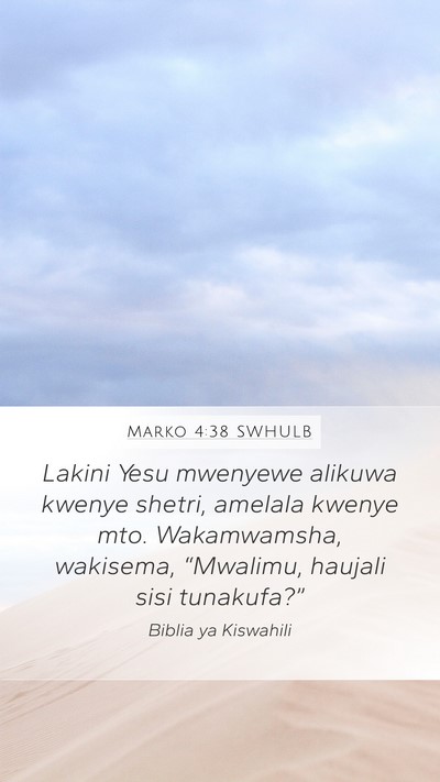 Marko 4:38 SWHULB Bible Verse Image