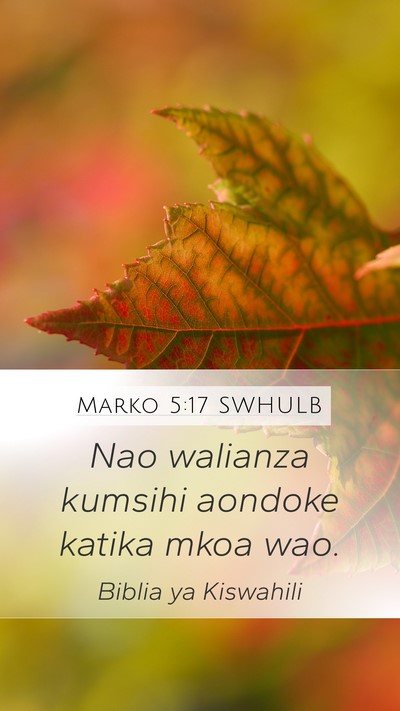 Marko 5:17 SWHULB Bible Verse Image