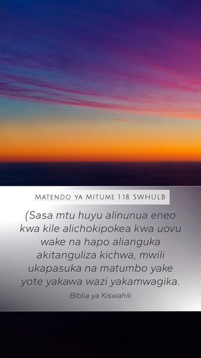 Matendo ya Mitume 1:18 SWHULB Bible Verse Image