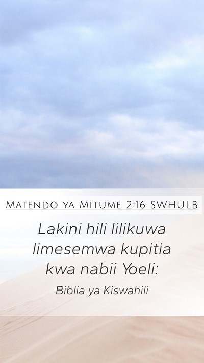 Matendo ya Mitume 2:16 SWHULB Bible Verse Image