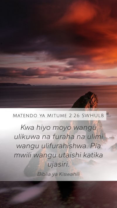 Matendo ya Mitume 2:26 SWHULB Bible Verse Image