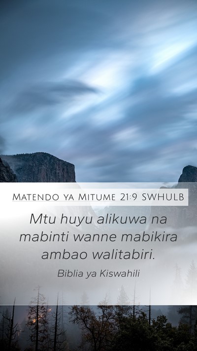 Matendo ya Mitume 21:9 SWHULB Bible Verse Image