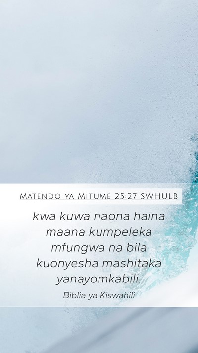 Matendo ya Mitume 25:27 SWHULB Bible Verse Image