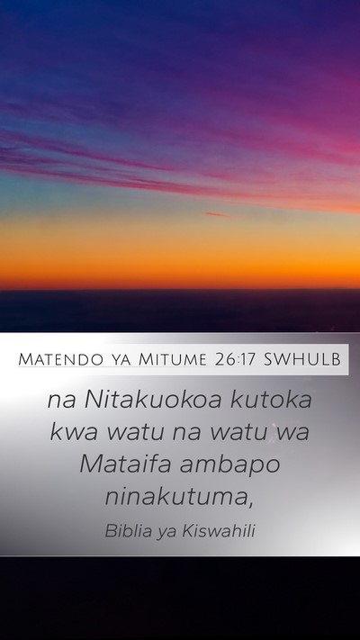 Matendo ya Mitume 26:17 SWHULB Bible Verse Image