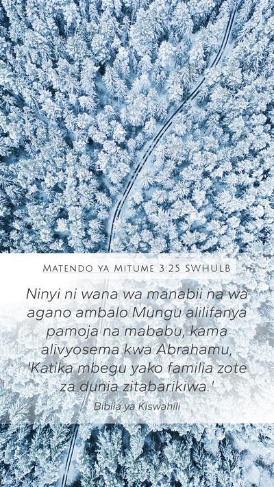 Matendo ya Mitume 3:25 SWHULB Bible Verse Image