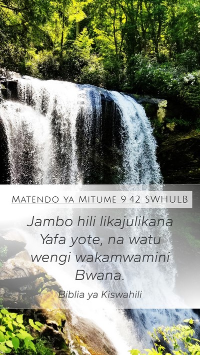Matendo ya Mitume 9:42 SWHULB Bible Verse Image