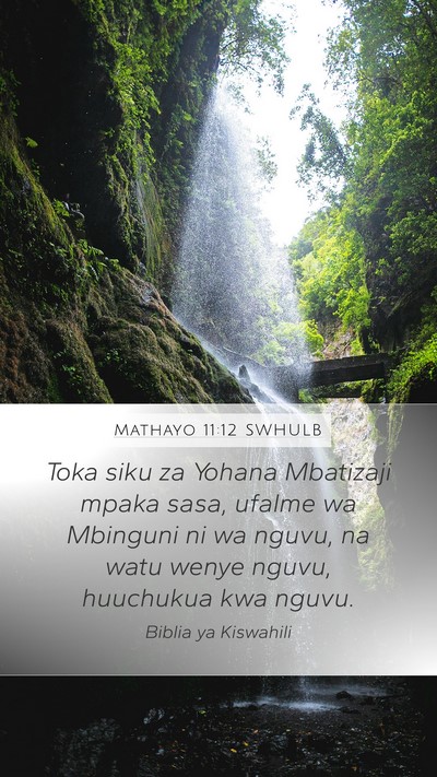 Mathayo 11:12 SWHULB Bible Verse Image