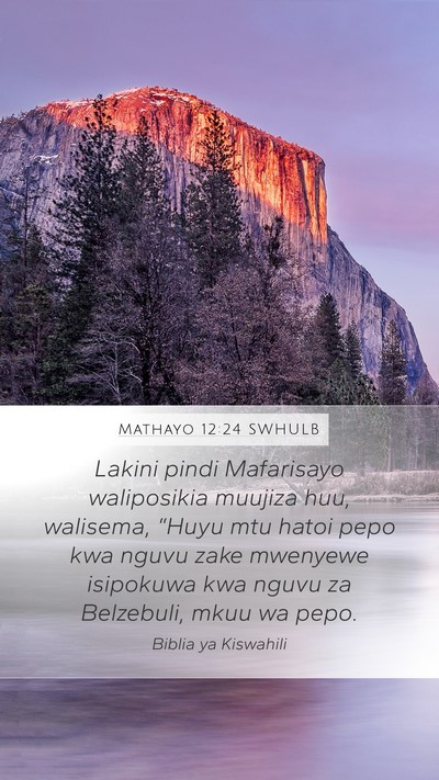 Mathayo 12:24 SWHULB Bible Verse Image