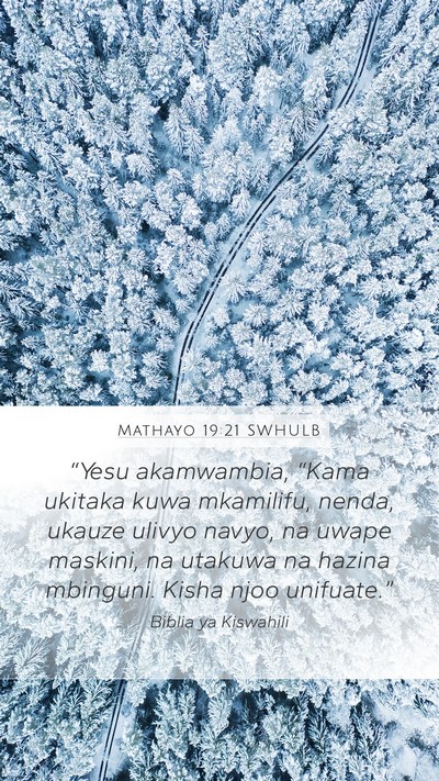 Mathayo 19:21 SWHULB Bible Verse Image