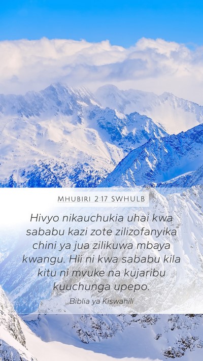 Mhubiri 2:17 SWHULB Bible Verse Image