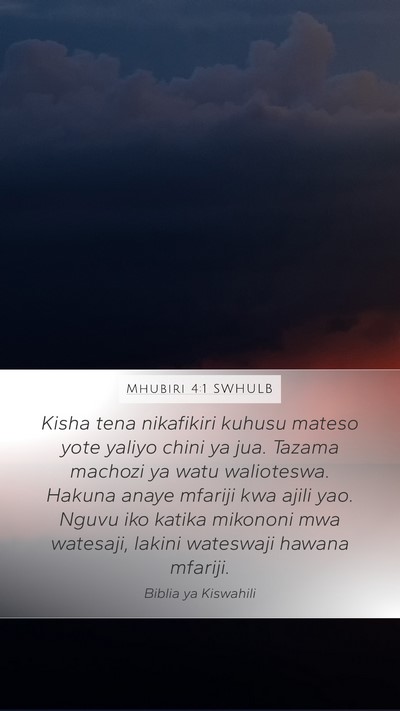 Mhubiri 4:1 SWHULB Bible Verse Image