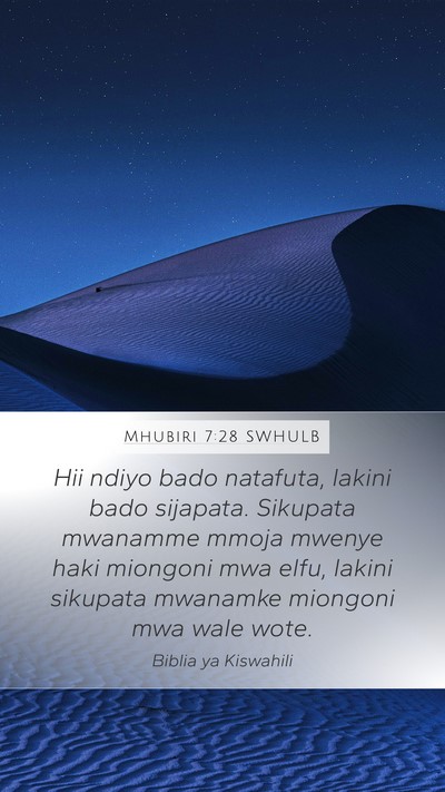Mhubiri 7:28 SWHULB Bible Verse Image