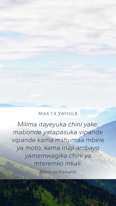 Mika 1:4 SWHULB Bible Verse Image