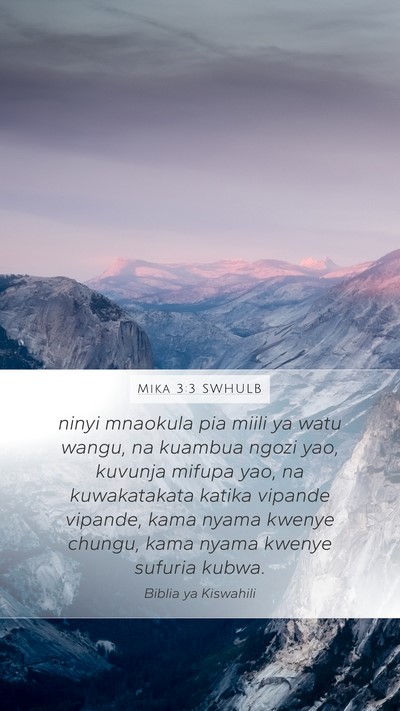 Mika 3:3 SWHULB Bible Verse Image
