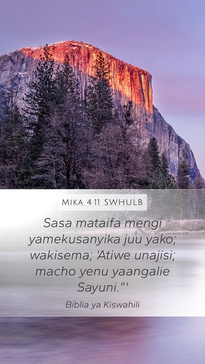 Mika 4:11 SWHULB Bible Verse Image