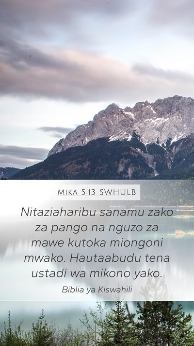 Mika 5:13 SWHULB Bible Verse Image