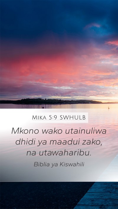 Mika 5:9 SWHULB Bible Verse Image