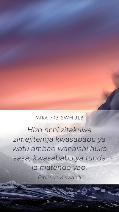 Mika 7:13 SWHULB Bible Verse Image