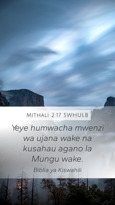 Mithali 2:17 SWHULB Bible Verse Image