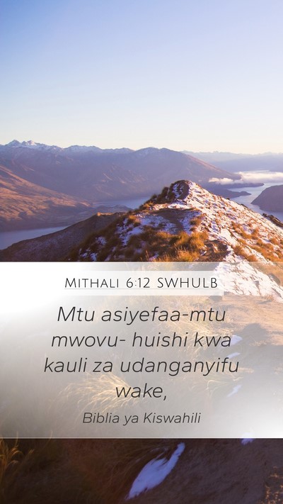 Mithali 6:12 SWHULB Bible Verse Image