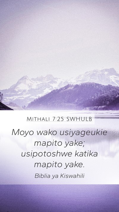 Mithali 7:25 SWHULB Bible Verse Image
