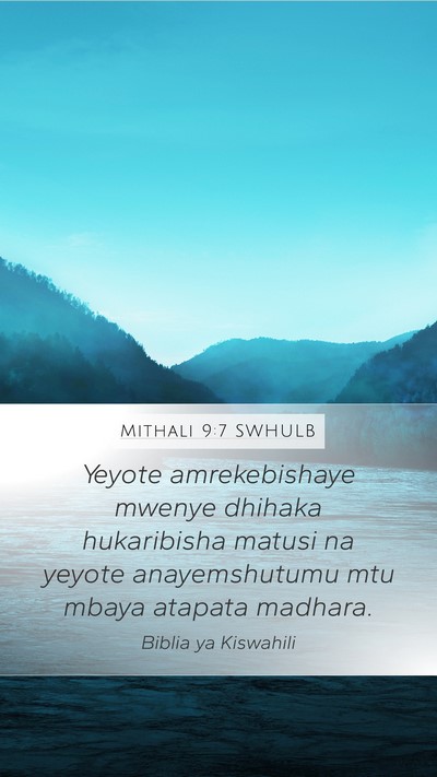 Mithali 9:7 SWHULB Bible Verse Image