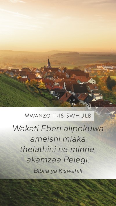 Mwanzo 11:16 SWHULB Bible Verse Image