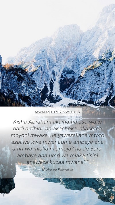 Mwanzo 17:17 SWHULB Bible Verse Image