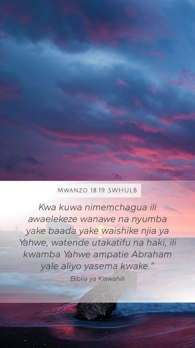 Mwanzo 18:19 SWHULB Bible Verse Image