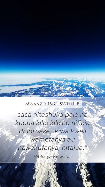 Mwanzo 18:21 SWHULB Bible Verse Image