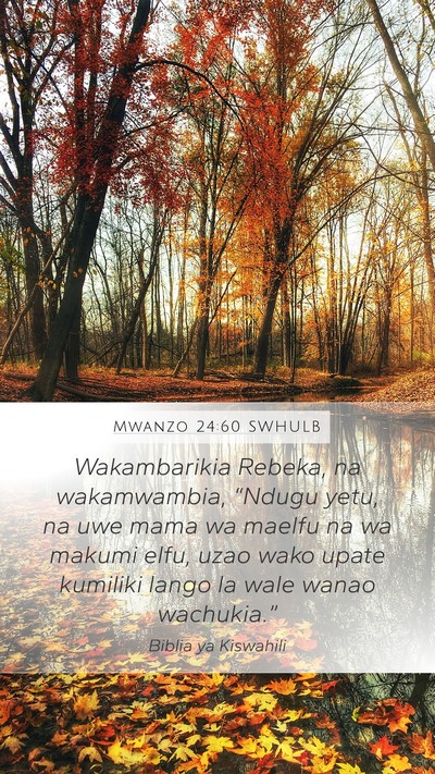 Mwanzo 24:60 SWHULB Bible Verse Image