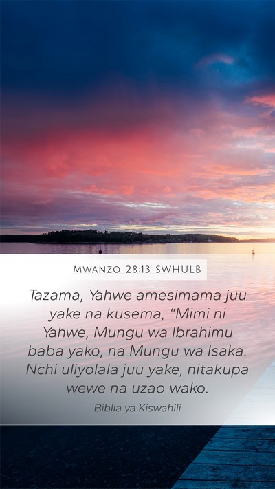 Mwanzo 28:13 SWHULB Bible Verse Image