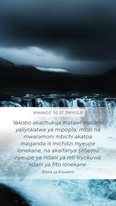 Mwanzo 30:37 SWHULB Bible Verse Image