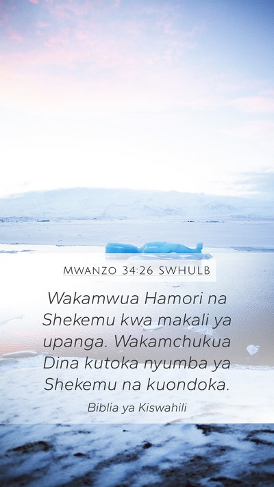 Mwanzo 34:26 SWHULB Bible Verse Image