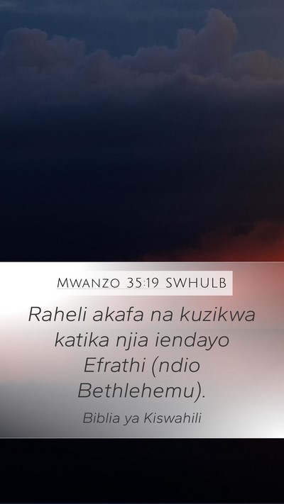 Mwanzo 35:19 SWHULB Bible Verse Image
