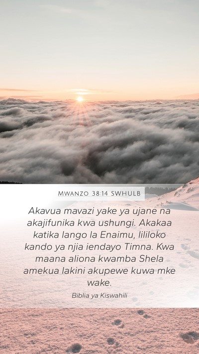 Mwanzo 38:14 SWHULB Bible Verse Image