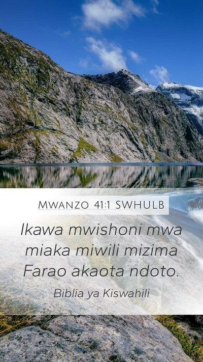 Mwanzo 41:1 SWHULB Bible Verse Image