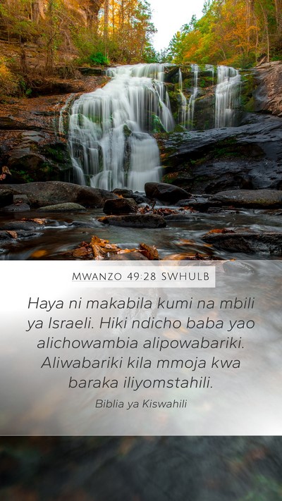 Mwanzo 49:28 SWHULB Bible Verse Image