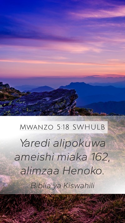 Mwanzo 5:18 SWHULB Bible Verse Image