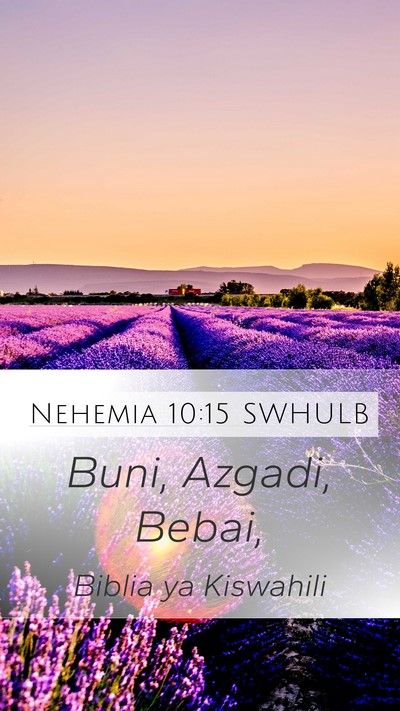 Nehemia 10:15 SWHULB Bible Verse Image