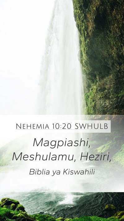 Nehemia 10:20 SWHULB Bible Verse Image