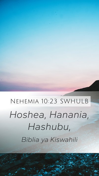 Nehemia 10:23 SWHULB Bible Verse Image