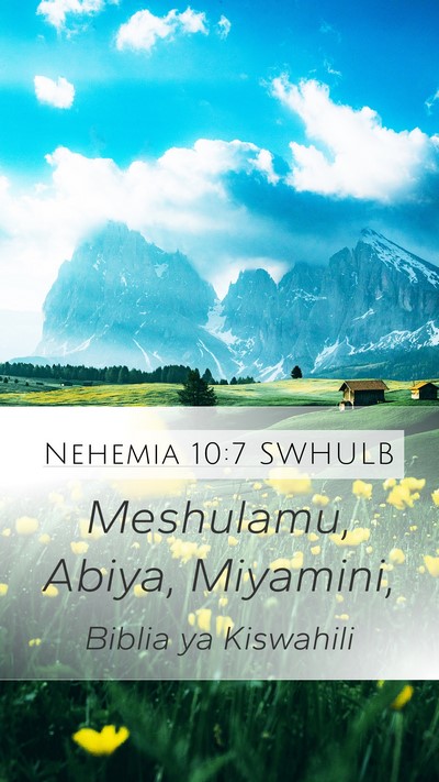 Nehemia 10:7 SWHULB Bible Verse Image