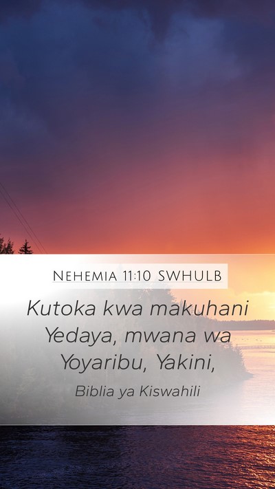 Nehemia 11:10 SWHULB Bible Verse Image