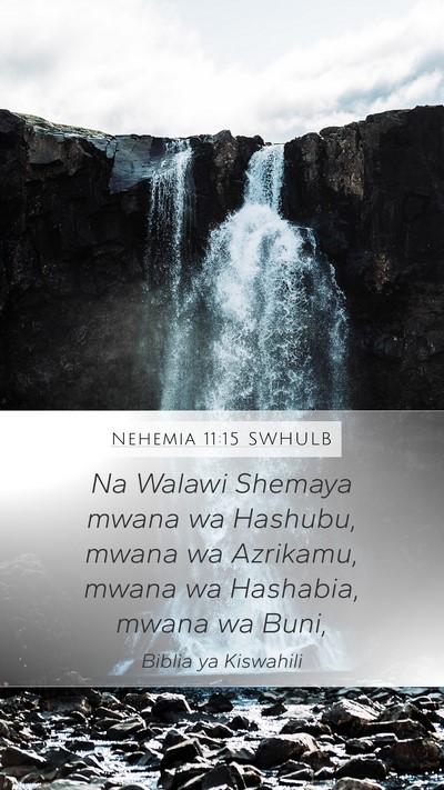 Nehemia 11:15 SWHULB Bible Verse Image