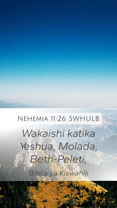 Nehemia 11:26 SWHULB Bible Verse Image