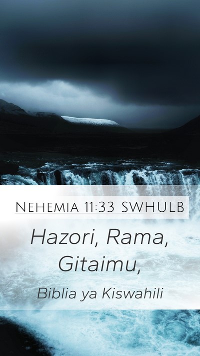 Nehemia 11:33 SWHULB Bible Verse Image