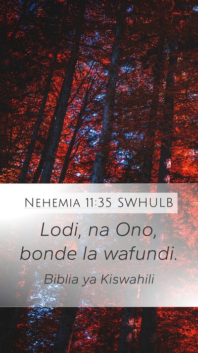 Nehemia 11:35 SWHULB Bible Verse Image