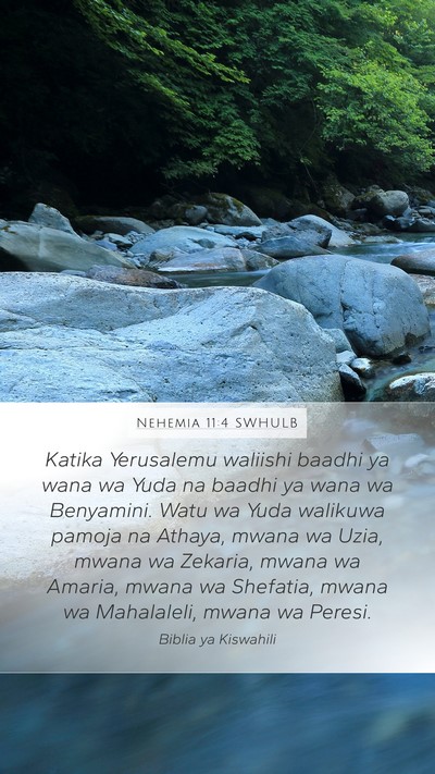 Nehemia 11:4 SWHULB Bible Verse Image
